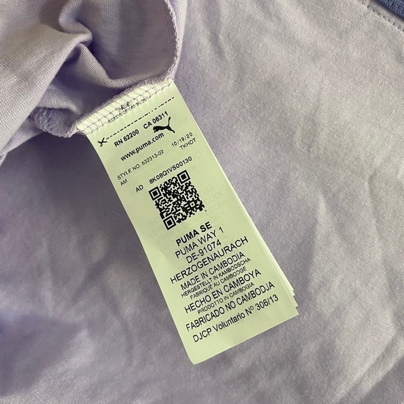 (NWT) Puma  Downtown color block t-shirt in lilac and pink - Picture 11 of 13